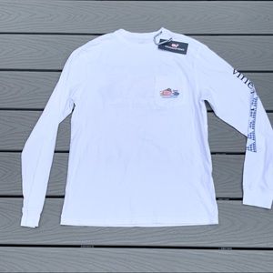VINEYARD VINES Men’s Whale Pocket Graphic Tee Long Sleeve Size New With Tags